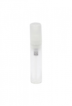 MiniSpray 2ml rund komplett, Glas, inkl. Zerstäuber und Schutzkappe für Parfüm etc.